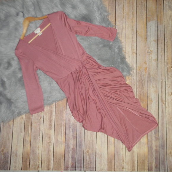 KTOO Dresses & Skirts - Clearance NWOT KTOO Pink Drape High Low Dress
